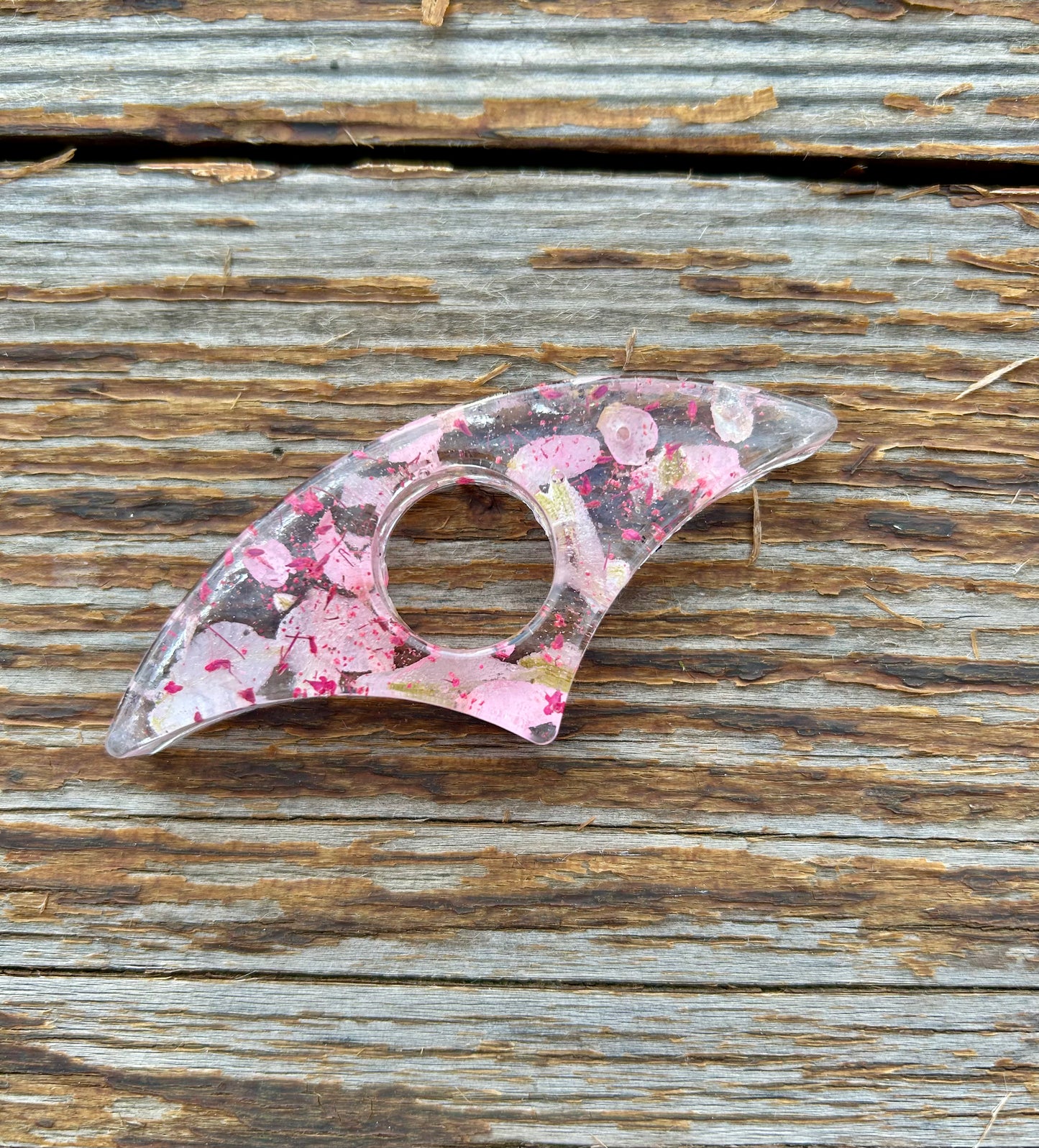 Pressed Floral Thumb Page Holder - Pink