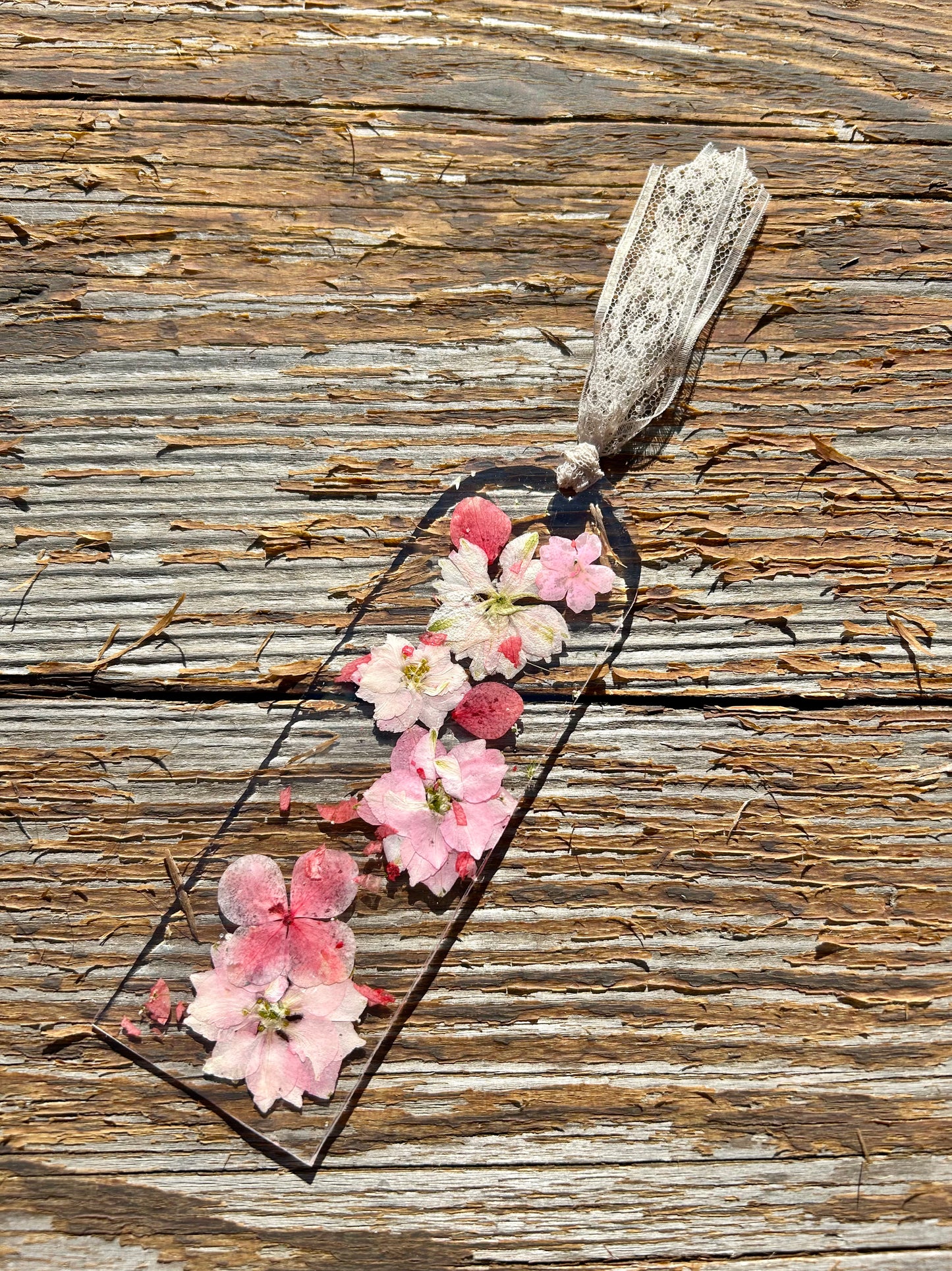 The Meg - Pressed Floral Resin Bookmark