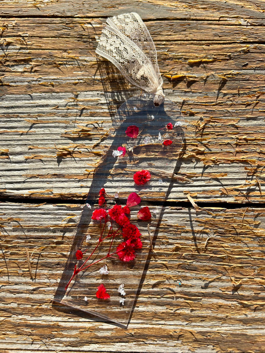 The Lucy - Pressed Floral Resin Bookmark